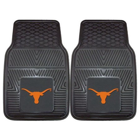 LOGOLOVERS Texas Longhorns Heavy Duty 2-Piece Vinyl Car Mats LO1524362